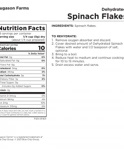 Augason Farms Dehydrated Spinach Flakes