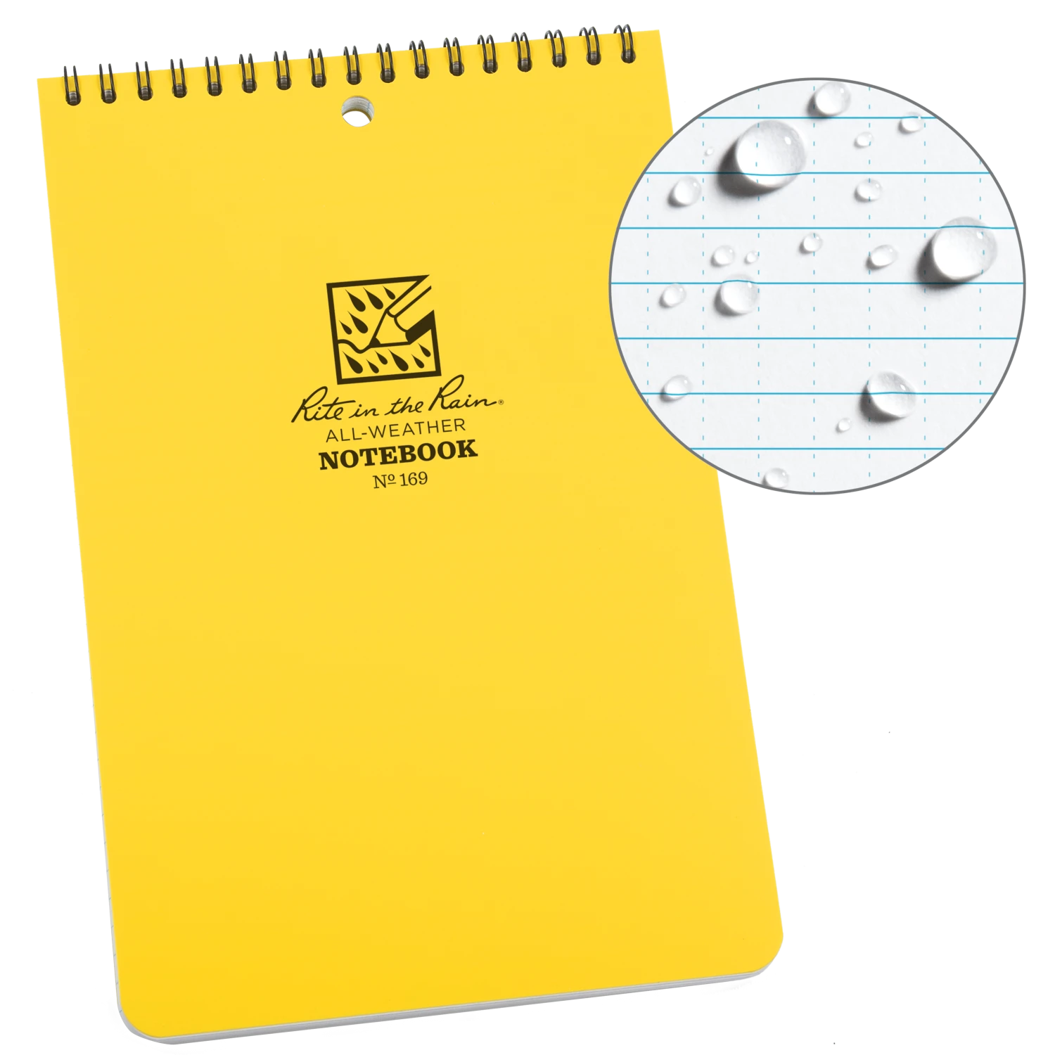 Rite In The Rain Weatherproof 6 In. X 9 In. Top Spiral Notebook Waterproof Notebooks 1 Rite In The Rain Weatherproof 6 In. X 9 In. Top Spiral Notebook Waterproof Notebooks