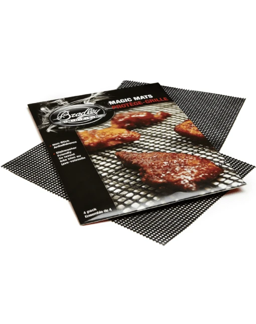 Bradley Smoker Non-Stick Silicon Mat, Magic Mats, 4 Pack, Black 1 Bradley Smoker Non-Stick Silicon Mat, Magic Mats, 4 Pack, Black