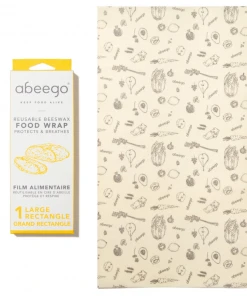 Abeego Reusable Beeswax Food Wraps - Rectangle
