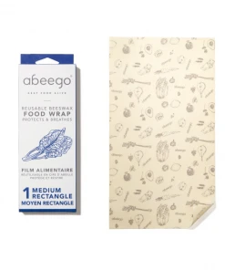 Abeego Reusable Beeswax Food Wraps - Rectangle
