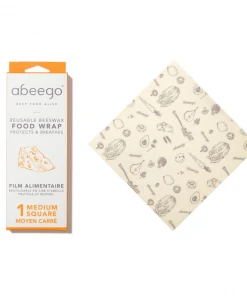 Abeego Reusable Beeswax Food Wraps - Square Food & Food Storage