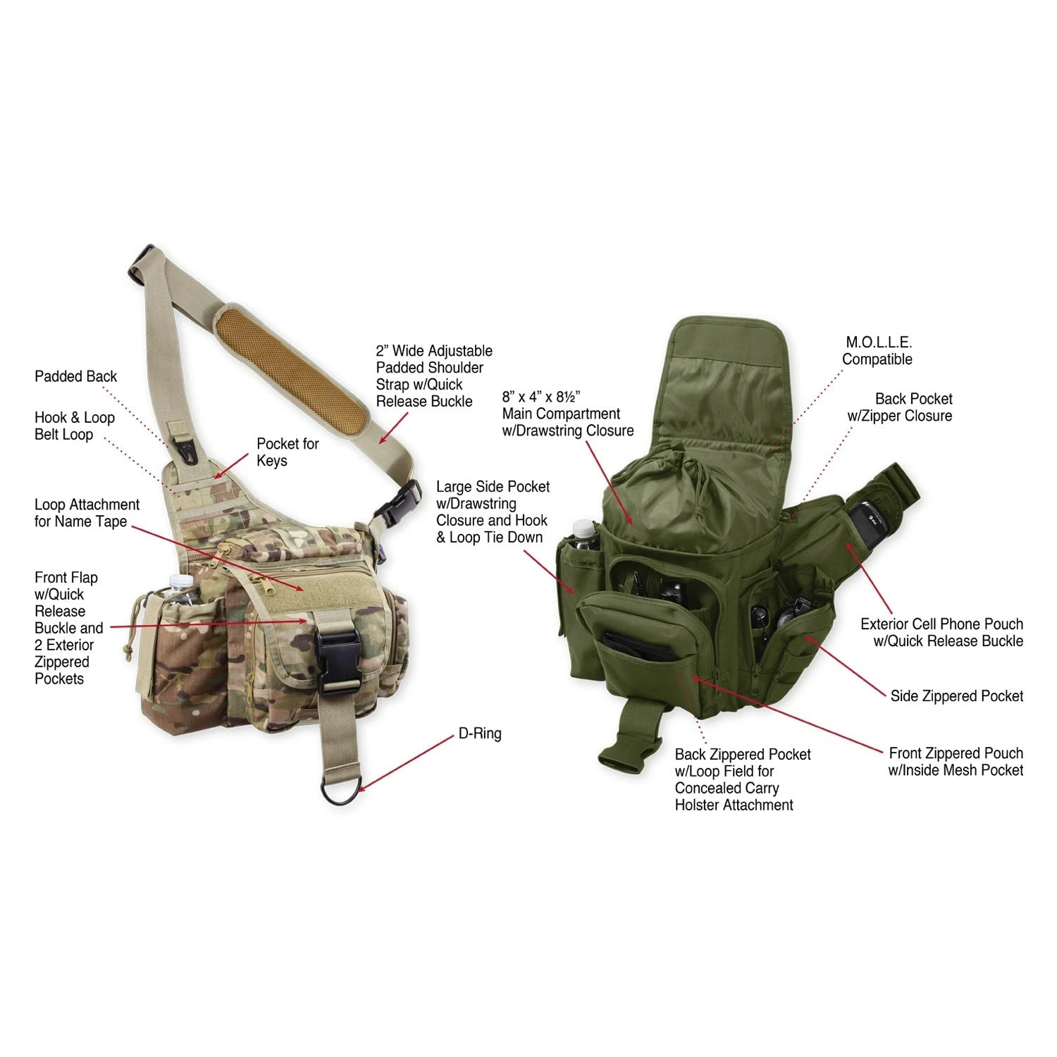 Rothco Advanced Tactical Bag Bags 11 Rothco Advanced Tactical Bag Bags