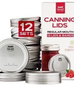 ForJars Canning Lids & Bands 12 Sets