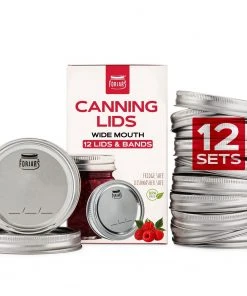ForJars Canning Lids & Bands 12 Sets