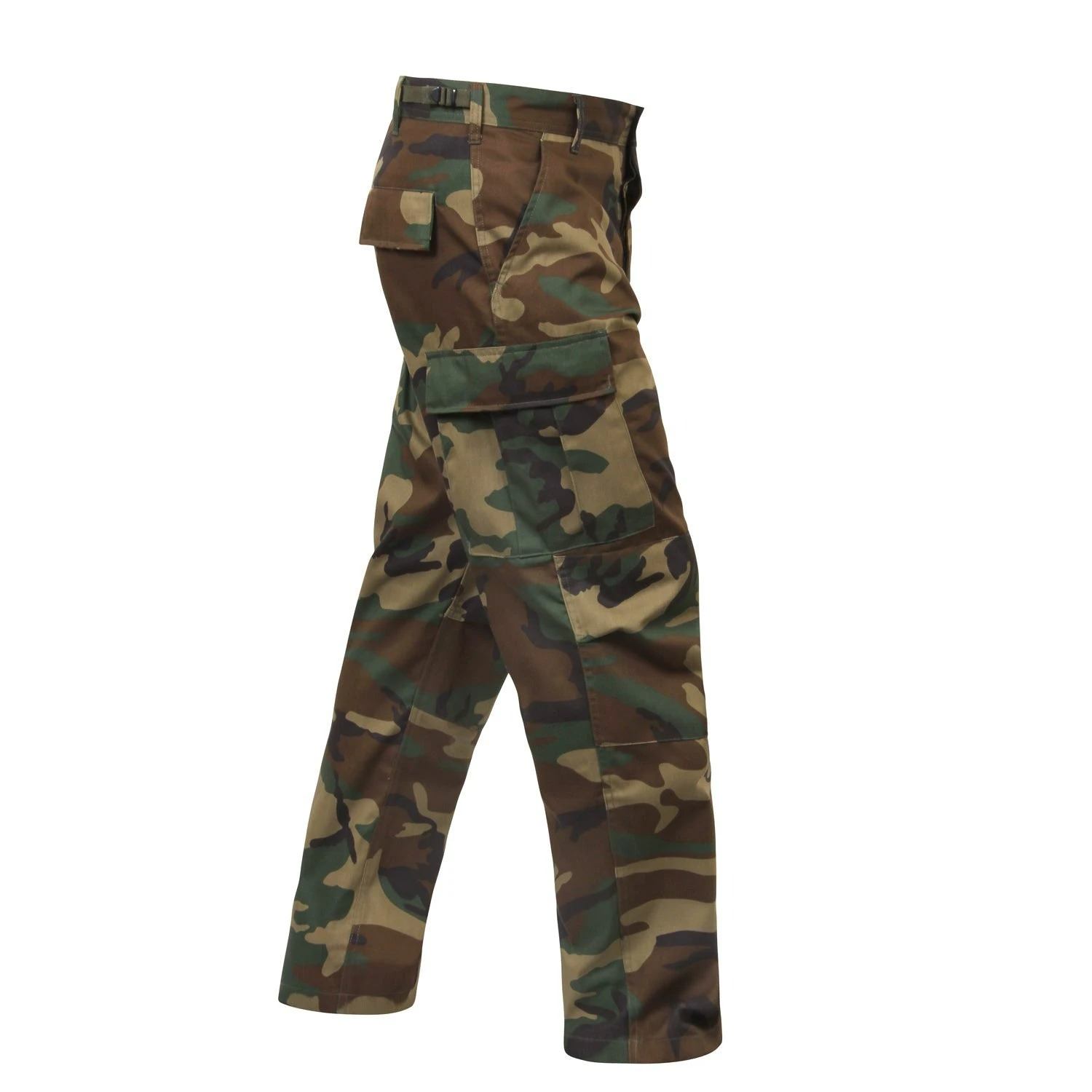 Rothco Relaxed Fit Zipper Fly BDU Pants - Woodland Camo 3 Rothco Relaxed Fit Zipper Fly BDU Pants - Woodland Camo