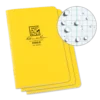 Rite In The Rain Weatherproof Stapled Pattern Notebook, 4.625 In. X 7 In. - 3 Pack Books, Binders & Notepads