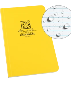 Rite In The Rain Weatherproof Soft Cover Notebook, 4.625 In. X 7.25 In. 21 Rite In The Rain Weatherproof Soft Cover Notebook, 4.625 In. X 7.25 In.
