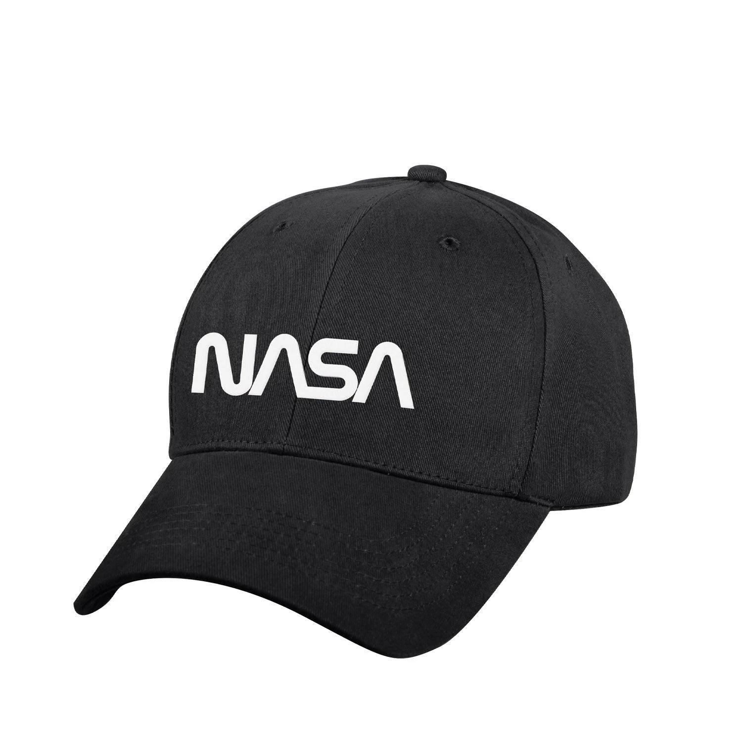 Rothco NASA Worm Logo Low Profile Cap - Black - One Size 1 Rothco NASA Worm Logo Low Profile Cap - Black - One Size