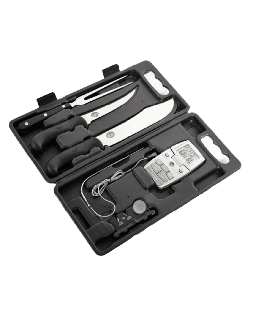 Bradley Accessories Bradley Smoking Tools, 5 Pieces: Butcher Knife, Boning Knife, Fork, Sharpener And Digital Thermometer 2 Bradley Accessories Bradley Smoking Tools, 5 Pieces: Butcher Knife, Boning Knife, Fork, Sharpener And Digital Thermometer