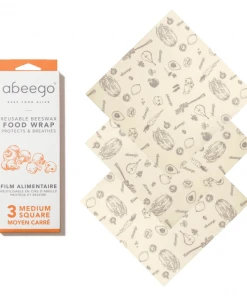 Abeego Reusable Beeswax Food Wraps - Square Food & Food Storage