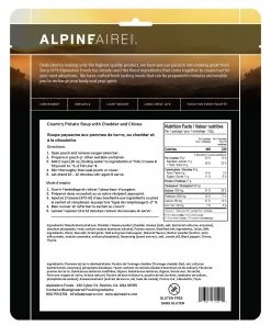 AlpineAire Country Potato Soup With Cheddar And Chives Backpacking Meals