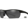 WILEY X GUARD ADVANCED SUNGLASSES 2 Lens Pack ~ Smoke Grey-Clear With Matte Black Frame Gear