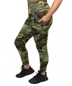 Rothco Women's Workout Performance Camo Leggings With Pockets