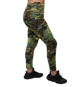 Rothco Women's Workout Performance Camo Leggings With Pockets