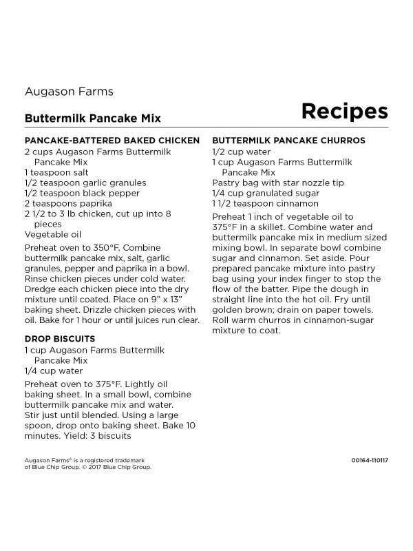Augason Farms Buttermilk Pancake Mix 4-Gallon Pail 4 Augason Farms Buttermilk Pancake Mix 4-Gallon Pail