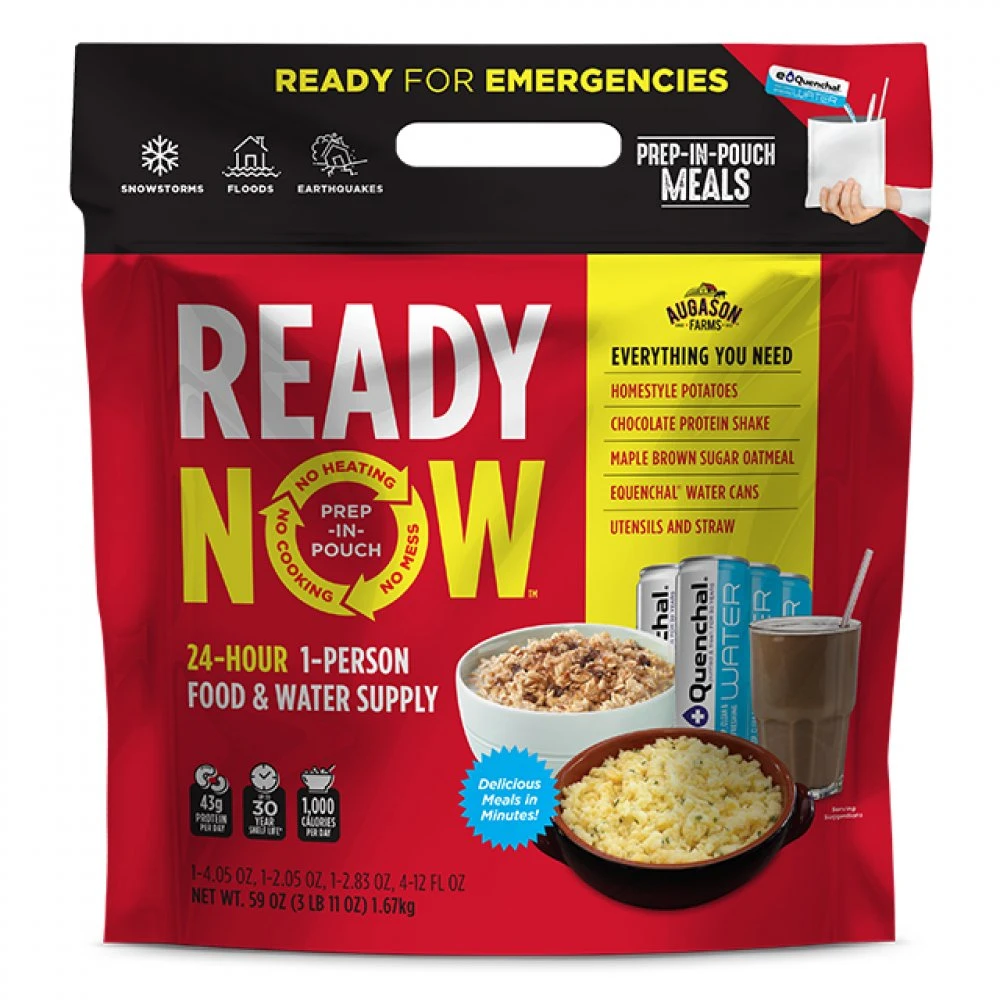 AUGASON FARMS READY NOW 24-Hour 1-Person Food & Water Supply (Homestyle) Food & Food Storage 1 AUGASON FARMS READY NOW 24-Hour 1-Person Food & Water Supply (Homestyle) Food & Food Storage