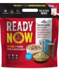 Food & Food Storage AUGASON FARMS READY NOW 24-Hour 1-Person Food & Water Supply (Steakhouse)