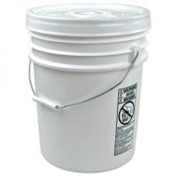 Good2GoCo White Food Grade Bucket With Lid - 5 Gallon (6 Pack)