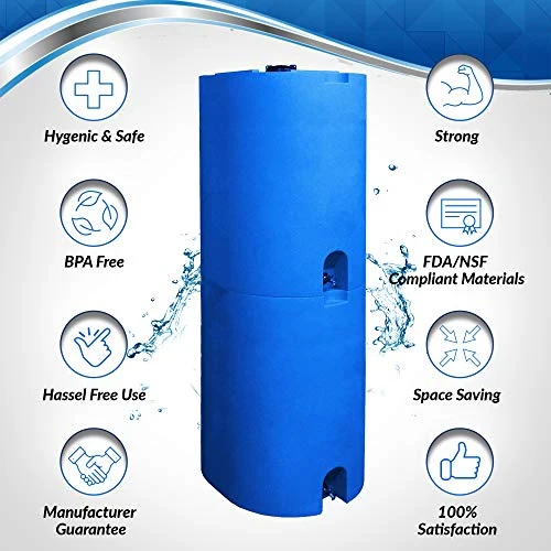 Sure Water 160 Gallon Stackable Water Storage Tank 3 Sure Water 160 Gallon Stackable Water Storage Tank