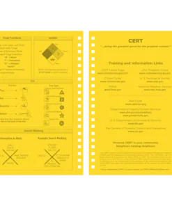 Rite In The Rain Weatherproof Side Spiral Notebook, 4.625 In. X 7 In. CERT Field Operator's Guide FOG Waterproof Notebooks