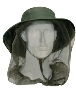 Rothco Adjustable Boonie Hat With Mosquito Netting - Olive Drab - One Size