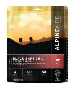 Backpacking Meals AlpineAire Black Bart Chili With Beef & Beans - Gluten Free