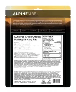 Backpacking Meals AlpineAire Kung Pao Beef