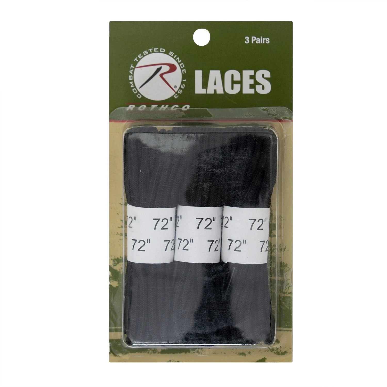 Rothco 72" Boot Laces - 3-Pack 3 Rothco 72" Boot Laces - 3-Pack