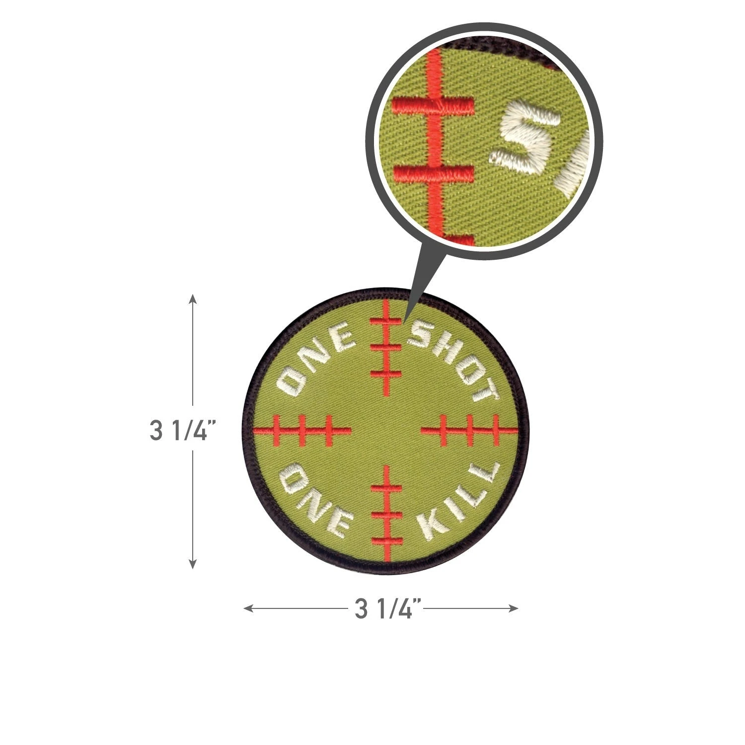 Rothco One Shot One Kill Morale Patch 2 Rothco One Shot One Kill Morale Patch