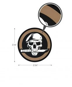Rothco PVC Military Skull & Knife Morale Patch