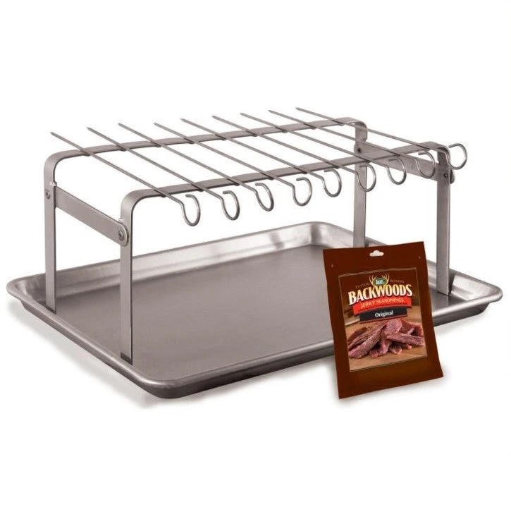 LEM JERKY HANGER WITH 9 SKEWERS AND SEASONING Food & Food Storage 2 LEM JERKY HANGER WITH 9 SKEWERS AND SEASONING Food & Food Storage