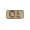 Rothco O Positive Blood Type Morale Patch