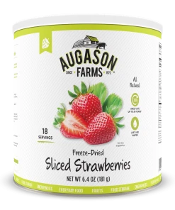 Augason Farms Freeze Dried Sliced Strawberries Food & Food Storage