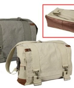 Rothco Vintage Canvas B-15 Pilot Messenger Bag