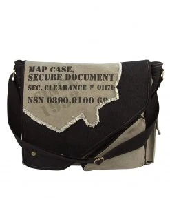 Rothco Vintage Canvas Two-Tone Imprinted Map Bag Bags