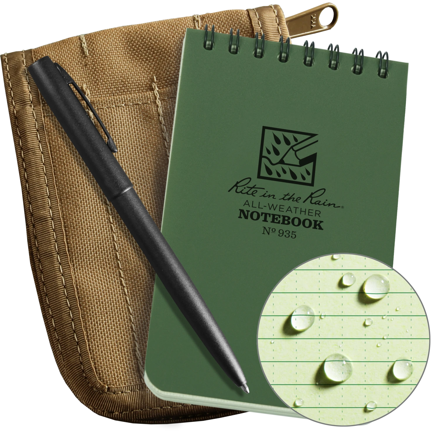 Rite In The Rain Weatherproof 3 In. X 5 In. Top Spiral Notebook Kit 2 Rite In The Rain Weatherproof 3 In. X 5 In. Top Spiral Notebook Kit