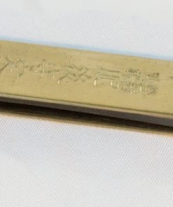 Gyokucho Blue Paper Steel HIGO Knife (120mm) Brass Handle