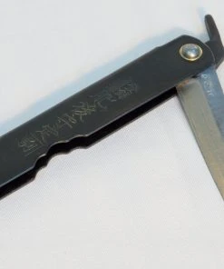 Gear Gyokucho Triple-layered SK Steel HIGO Knife (100mm) - Black Handle