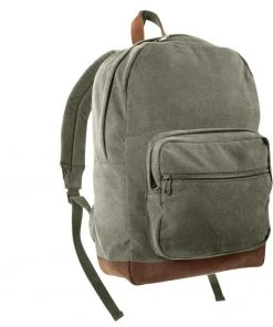 Rothco Vintage Canvas Teardrop Backpack With Leather Accents