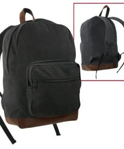 Rothco Vintage Canvas Teardrop Backpack With Leather Accents