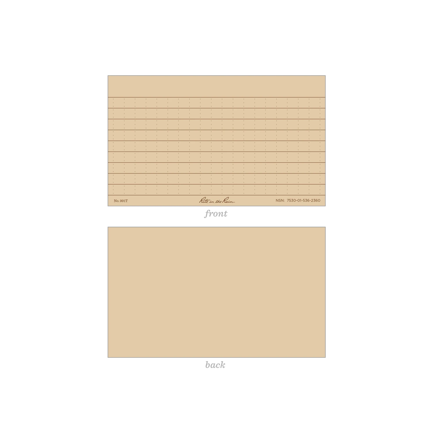 Waterproof Notebooks Rite In The Rain Weatherproof Index Cards, 3" X 5" 7 Waterproof Notebooks Rite In The Rain Weatherproof Index Cards, 3" X 5"