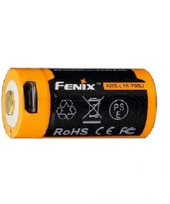 Fenix ARB-L16 700U 16340 Li-Ion Build-In USB Charging Port Rechargeable Battery Fenix Lights