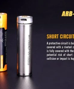 FENIX ARB-L18 2600U USB RECHARGEABLE LI-ION 18650 BATTERY