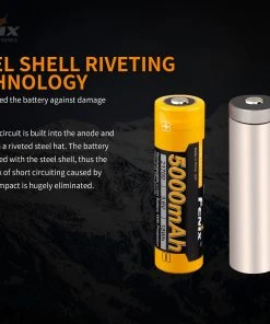 FENIX ARB-L21 5000 21700 LI-ION RECHARGEABLE BATTERY Fenix Lights