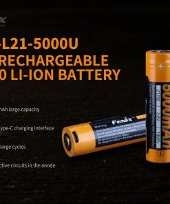 Fenix Lights FENIX ARB-L21 5000U 21700 LI-ION RECHARGEABLE BATTERY 15 Fenix Lights FENIX ARB-L21 5000U 21700 LI-ION RECHARGEABLE BATTERY