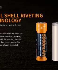 Fenix Lights FENIX ARB-L21 5000U 21700 LI-ION RECHARGEABLE BATTERY 11 Fenix Lights FENIX ARB-L21 5000U 21700 LI-ION RECHARGEABLE BATTERY