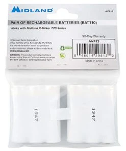Midland AVP13 Rechargeable Battery Pack For T71, T75, T77 2-Way & Emergency Radios