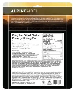 AlpineAire Kung Pao Grilled Chicken (GF) Backpacking Meals
