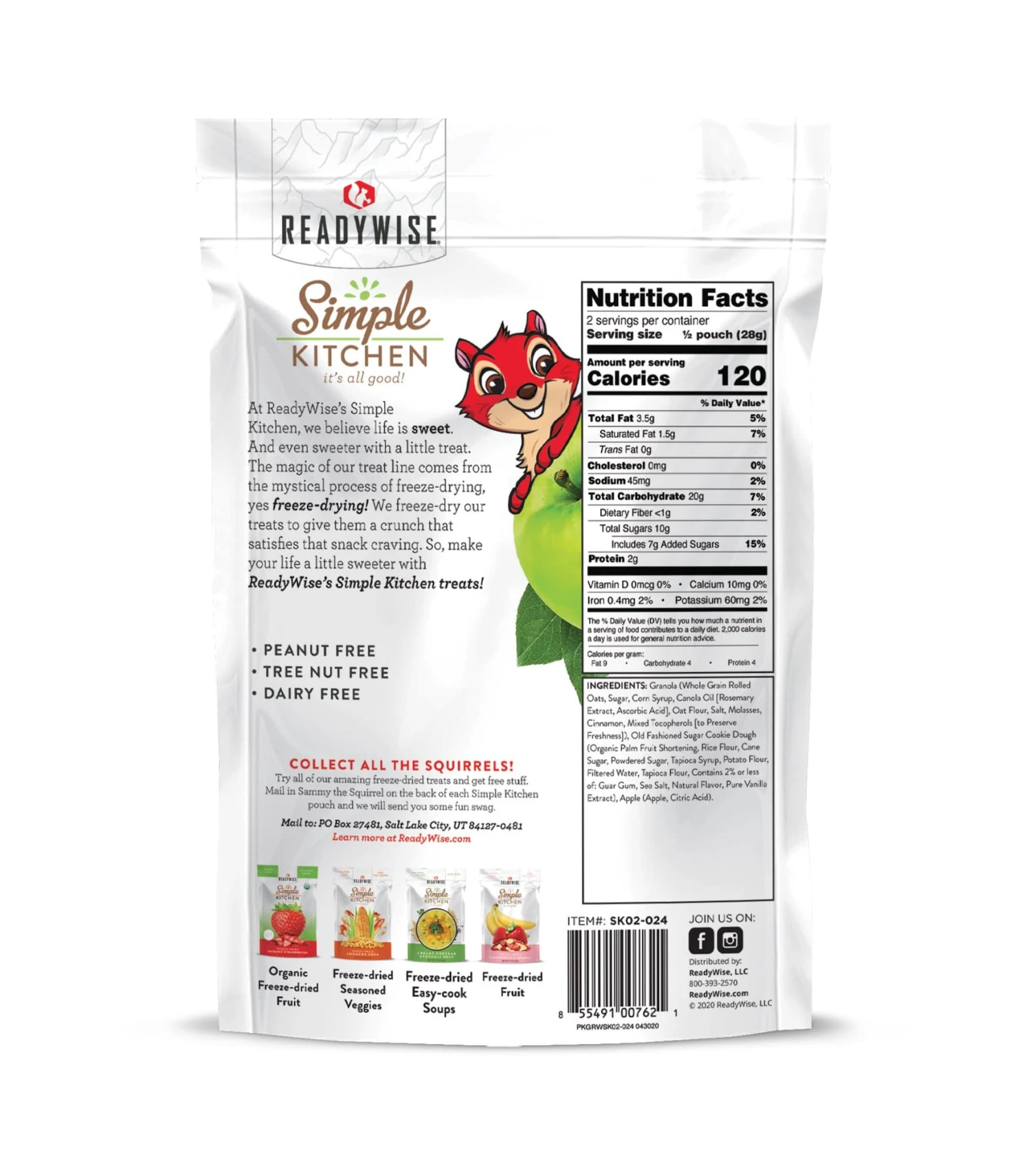 ReadyWise Simple Kitchen Sweet Treat Variety Pack 3 ReadyWise Simple Kitchen Sweet Treat Variety Pack